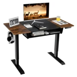 Costway 48'' Electric Sit To Stand Desk Adjustable Workstation W/ Keyboard Tray -HOMCOM Sales Store GUEST 6dd89616 4645 4b56 99a8 0f40572405d6