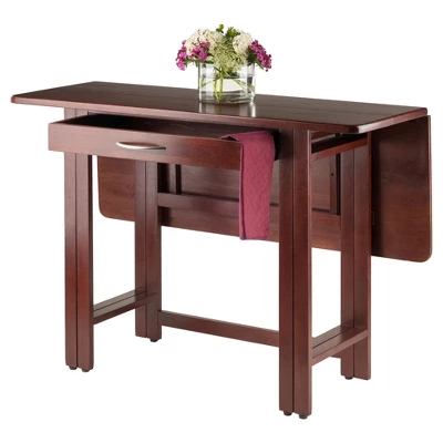 Taylor Drop Leaf Dining Table Walnut - Winsome 3 Taylor Drop Leaf Dining Table Walnut - Winsome
