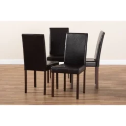 Set Of 4 Andrew Modern Dining Chairs Dark Brown - Baxton Studio -HOMCOM Sales Store GUEST 6e604f44 3bfe 460a 8488 b326e841e30a