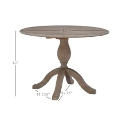 Torino Dining Tables Rustic Brown - Linon -HOMCOM Sales Store GUEST 705bb875 3266 4147 b8c5 4ca210e24349