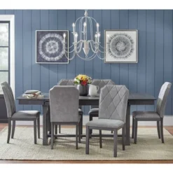 Set Of 2 Riga Chairs Gray - Buylateral -HOMCOM Sales Store GUEST 7097bc80 71a6 4561 9923 48a8a9475a67