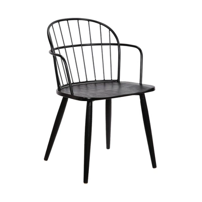 Bradley Steel Framed Side Chair - Armen Living 9 Bradley Steel Framed Side Chair - Armen Living - Image 7