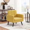 Yaheetech Modern Armchair Accent Chair Fabric Tufted With Rubber Wooden Leg -HOMCOM Sales Store GUEST 731e0a92 67a0 4f00 9e07 7501617cee98