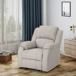 Mozelle Classic Gliding Recliner Beige - Christopher Knight Home