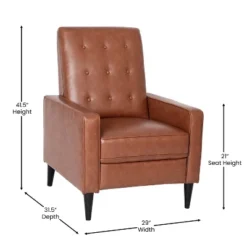 Tufted Upholstered Ergonomic Living Room Recliner - Merrick Lane 31 Tufted Upholstered Ergonomic Living Room Recliner - Merrick Lane -HOMCOM Sales Store GUEST 7386c819 1e23 4900 9056 a8669959a92e