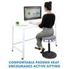 Mount-It! Height Adjustable Ergonomic Standing Desk Stool With Padded Seat & Non-Slip Rubber Base -HOMCOM Sales Store GUEST 7568a03d ef0d 4872 94f8 d4a4c6e0159a