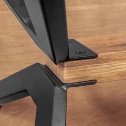 Coco Dining Table Rustic Oak/Brown - Armen Living -HOMCOM Sales Store GUEST 75b8d7c1 37c6 498f bdea 504c43ba31e8