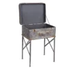 Distressed Metal Suitcase Side/End Table - Foreside Home And Garden -HOMCOM Sales Store GUEST 761e77c3 7401 41bc bfe8 a7ed871c2734