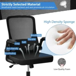 Costway Mesh Office Chair Swivel Computer Desk Chair W/Foldable Backrest & Flip-Up Arms -HOMCOM Sales Store GUEST 763eb666 b1ca 42f7 83dd a4454be63399