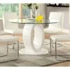Spearelton Oval Pedestal Round Dining Table White - HOMES: Inside + Out -HOMCOM Sales Store GUEST 76c04718 8dc5 4f6f b1d6 9dd6d0234a97