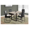 Dining Table - Dark Taupe, Black Metal - EveryRoom -HOMCOM Sales Store GUEST 789b6c3a da5a 41bc 96fc 90259e54c787