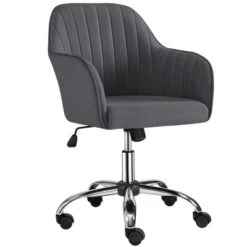 Yaheetech Modern Velvet Desk Chair Soft Height-Adjustable 360°Swivel Computer Chair -HOMCOM Sales Store GUEST 78b04554 fb9e 431b bda4 78ba7fe3bd1f