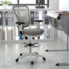 Emma And Oliver Mid-Back Mesh Adjustable Ergonomic Drafting Chair, Task Chair -HOMCOM Sales Store GUEST 78eb5494 1de2 4b45 b531 60bdd7867748