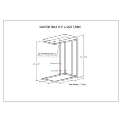 18" Morton Tray Top C Side Table Black - WyndenHall 15 18" Morton Tray Top C Side Table Black - WyndenHall -HOMCOM Sales Store GUEST 7ab69c62 f904 46dd bb32 522cd8379010