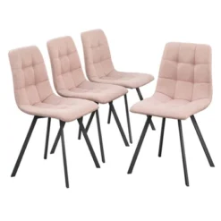 Set Of 4 Rho Dining Chairs - Buylateral -HOMCOM Sales Store GUEST 7b4de94e 71ee 4872 b152 6e5fc86389fe
