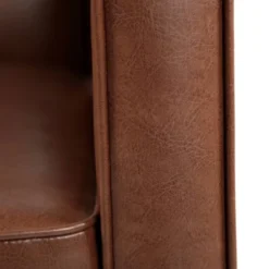 Mervynn Mid-Century Modern Button Tufted Recliner Cognac Brown/Dark Espresso - Christopher Knight Home -HOMCOM Sales Store GUEST 7bf5fcd4 7d1e 49be 925f a38efe667fa1