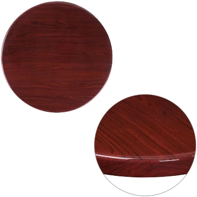 Flash Furniture 24'' Round High-Gloss Resin Table Top With 2'' Thick Drop-Lip 4 Flash Furniture 24'' Round High-Gloss Resin Table Top With 2'' Thick Drop-Lip - Image 2