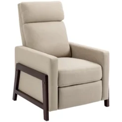 HOMCOM Manual Recliner Chair For Living Room Bedroom, Reclining Sofa Armchair With Footrest, Greige -HOMCOM Sales Store GUEST 7de39522 b936 48d9 ad15 ef890d3fc689