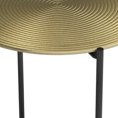 Medford Side Table Gold/Brass - WyndenHall 7 Medford Side Table Gold/Brass - WyndenHall - Image 5