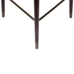 Merrick Lane Modern Wood Frame Stool With Metallic Accents -HOMCOM Sales Store GUEST 804c20e8 b322 4ac2 9338 47c6f15b43cf