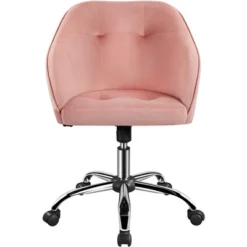 Yaheetech Velvet Desk Chair For Home Office, Soft Height Adjustable 360° Swivel Computer Chair -HOMCOM Sales Store GUEST 8160cdb5 5f4f 4629 962e e3b8d16a830e