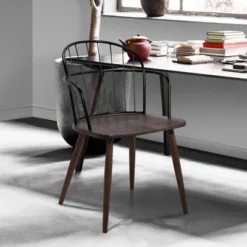 Bradley Steel Framed Side Chair - Armen Living 13 Bradley Steel Framed Side Chair - Armen Living -HOMCOM Sales Store GUEST 81930b15 5ab5 4180 9e92 7e7b3c760084