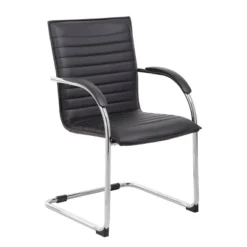 Set Of 2 Vinyl Side Chair - Boss Office Products -HOMCOM Sales Store GUEST 81b5154d 9014 4774 9652 eec9571b81d1
