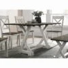59" Calton Farmhouse Flip Down Top Dining Table Chestnut - HOMES: Inside + Out 2 59" Calton Farmhouse Flip Down Top Dining Table Chestnut - HOMES: Inside + Out -HOMCOM Sales Store GUEST 8223b399 46e4 4fee b594 b27073827f68