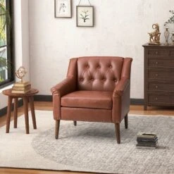 Nycteus Vegan Leather Armchair | ARTFUL LIVING DESIGN -HOMCOM Sales Store GUEST 82575c39 3ad5 438e bc11 9067bb645873