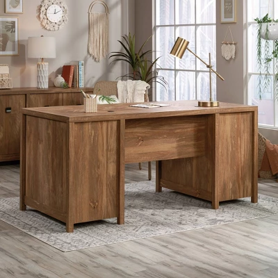 Cannery Bridge 6 Drawer Executive Desk Sindoori Mango - Sauder 5 Cannery Bridge 6 Drawer Executive Desk Sindoori Mango - Sauder - Image 3