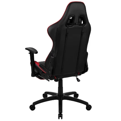 Flash Furniture X30 Gaming Chair Racing Office Ergonomic Computer Chair With Fully Reclining Back And Slide-Out Footrest In Red LeatherSoft 12 Flash Furniture X30 Gaming Chair Racing Office Ergonomic Computer Chair With Fully Reclining Back And Slide-Out Footrest In Red LeatherSoft - Image 10