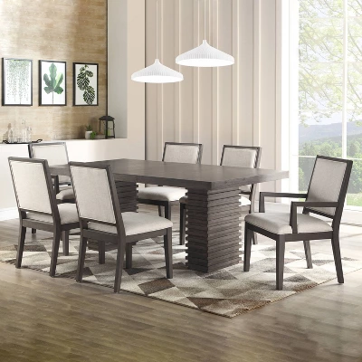 18" Set Of 2 Mila Side Chairs Washed Gray - Steve Silver 4 18" Set Of 2 Mila Side Chairs Washed Gray - Steve Silver - Image 2