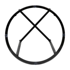 Flash Furniture Greenwich Collection End Table - Modern Clear Glass Accent Table With Crisscross Matte Black Frame -HOMCOM Sales Store GUEST 85bb86ab 2d29 4551 a328 39c855b2973b