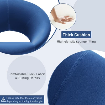 Costway Mid Century Modern Swivel Accent Chair Fabric Armchair Velvet Living Room PinkBlueGreenGrey 9 Costway Mid Century Modern Swivel Accent Chair Fabric Armchair Velvet Living Room PinkBlueGreenGrey - Image 7