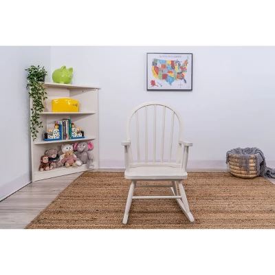 Windsor Back Rocking Kids' Chair White - Gift Mark 4 Windsor Back Rocking Kids' Chair White - Gift Mark - Image 2