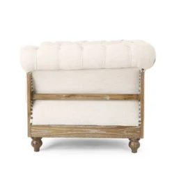 Voll Chesterfield Tufted Fabric Club Chair With Nailhead Trim - Christopher Knight Home -HOMCOM Sales Store GUEST 87195dd5 3016 43f1 9905 218ae60dd697