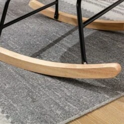 Upholstered Rocking Accent Chair With High Backrest And Armrests-ModernLuxe 23 Upholstered Rocking Accent Chair With High Backrest And Armrests-ModernLuxe -HOMCOM Sales Store GUEST 87a4088a 6fab 48b8 80a1 1dd90c35e86b