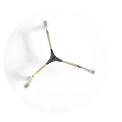 Inmod Reese Glass Side Table Gold