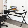 Costway Computer Desk Writing Study Laptop Table W/ Drawer & Storage Bag WalnutBlack -HOMCOM Sales Store GUEST 88cee6c8 4cc8 4a91 af9a 1f1bf803747f