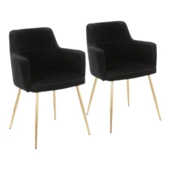 Set Of 2 Andrew Contemporary Dining Accent Chairs - Lumisource -HOMCOM Sales Store GUEST 89b54dd8 e986 4182 9500 8dcf2ee4e03b