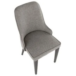 Set Of 2 Nueva Contemporary Dining Accent Chair Gray - LumiSource -HOMCOM Sales Store GUEST 89b7a537 4109 4af6 adad a49dc516c820