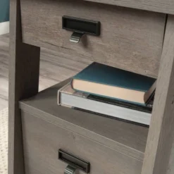 Trestle 4 Drawer Desk Mystic Oak - Sauder -HOMCOM Sales Store GUEST 8aa36311 ceb2 498f 8519 8f7d4464234c