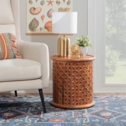 Lainey Side Table Terra Cotta - Powell