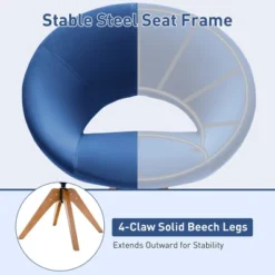 Costway Mid Century Modern Swivel Accent Chair Fabric Armchair Velvet Living Room PinkBlueGreenGrey 22 Costway Mid Century Modern Swivel Accent Chair Fabric Armchair Velvet Living Room PinkBlueGreenGrey -HOMCOM Sales Store GUEST 8ba25587 4d8f 4128 8a9b b4b582062d6e