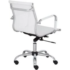 Studio 55D Lealand White And Chrome Low Back Desk Chair 12 Studio 55D Lealand White And Chrome Low Back Desk Chair -HOMCOM Sales Store GUEST 8bd7d058 5566 47df b574 defdb762020b