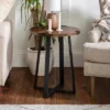 Set Of 2 Wrightson Urban Industrial Wrap Leg Round Side Tables Dark Walnut - Saracina Home -HOMCOM Sales Store GUEST 8e5b9f4b 23ad 4e3c b2bc 3d5b2f1aadac