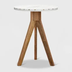 Amari Round Side Table With Brass Inlay Top White - Adore Decor 11 Amari Round Side Table With Brass Inlay Top White - Adore Decor -HOMCOM Sales Store GUEST 8ecd1681 3dbc 4fda a6e2 9de421ad6538