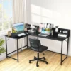 Costway 65.5'' L-shaped Computer Desk Home Office Corner Table W/Bookshelf -HOMCOM Sales Store GUEST 91c30176 97e7 49e0 b977 f2c5db1b0aa7