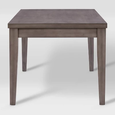 New York Wood Dining Table Washed Gray - CorLiving 4 New York Wood Dining Table Washed Gray - CorLiving - Image 2
