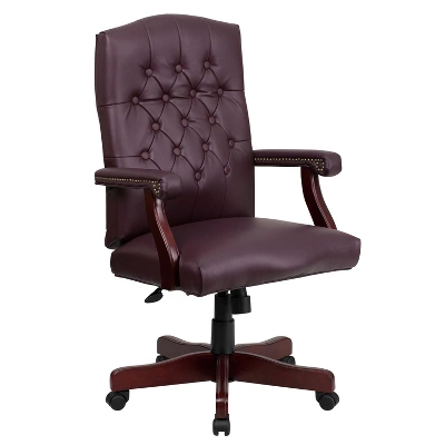 Merrick Lane High Back Tufted Home Office Chair With Height Adjustment And 360° Swivel 19 Merrick Lane High Back Tufted Home Office Chair With Height Adjustment And 360° Swivel - Image 17